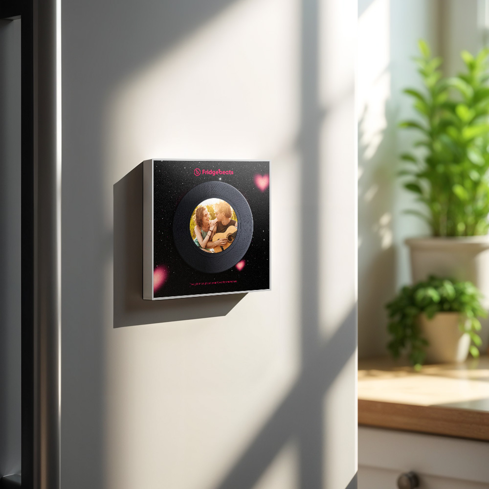 Benutzerdefinierter Musik- Und Foto-kühlschrankmagnet Unterstützt Die Individuelle Gestaltung Von 1–6 Vinylplatten - Fridgebeatsde