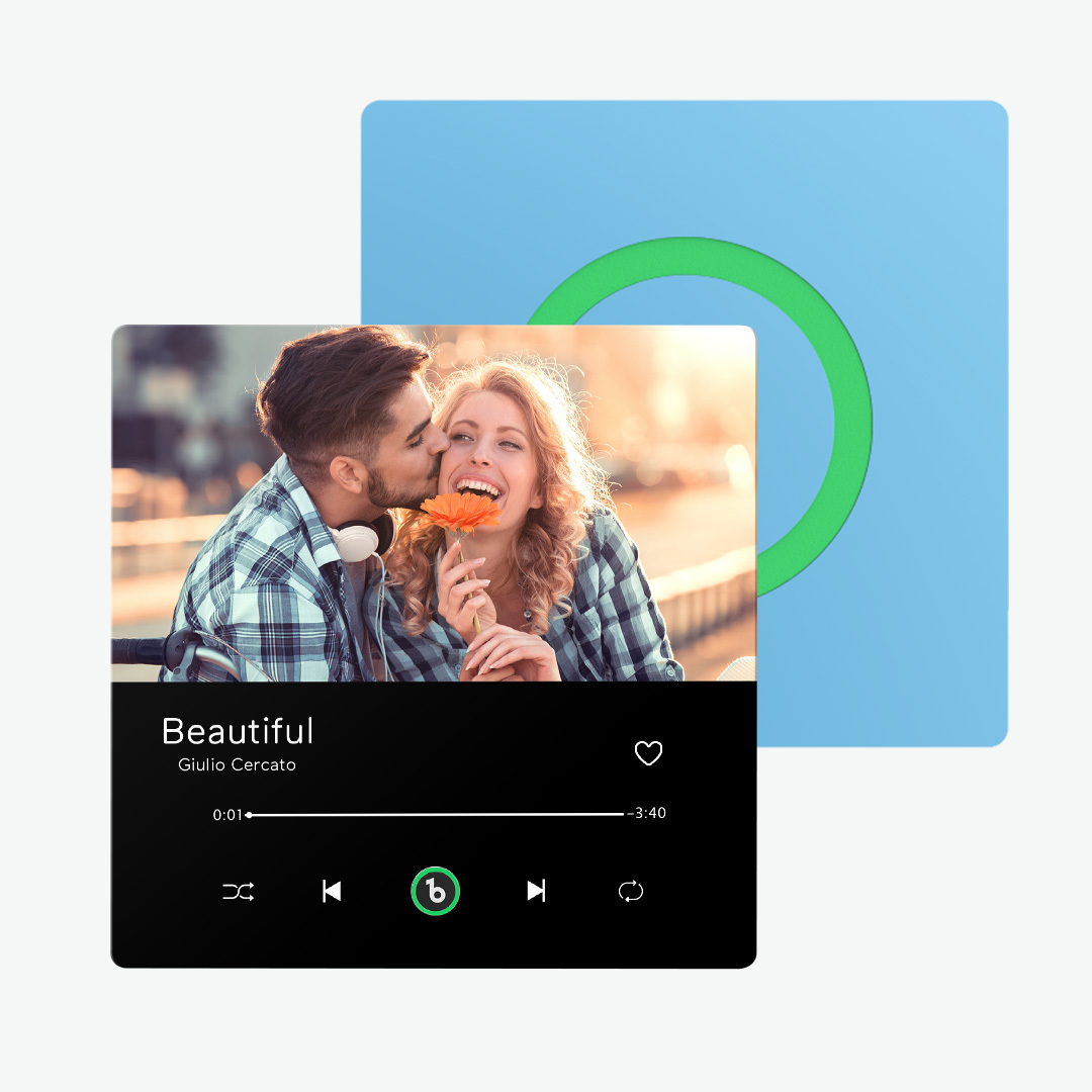 Personalisierter Musik- Und Foto-kühlschrankmagnet Fridgebeats Pro Unterstützt Bluetooth-konnektivität, Jubiläumsgeschenk Für Paare - Fridgebeatsde