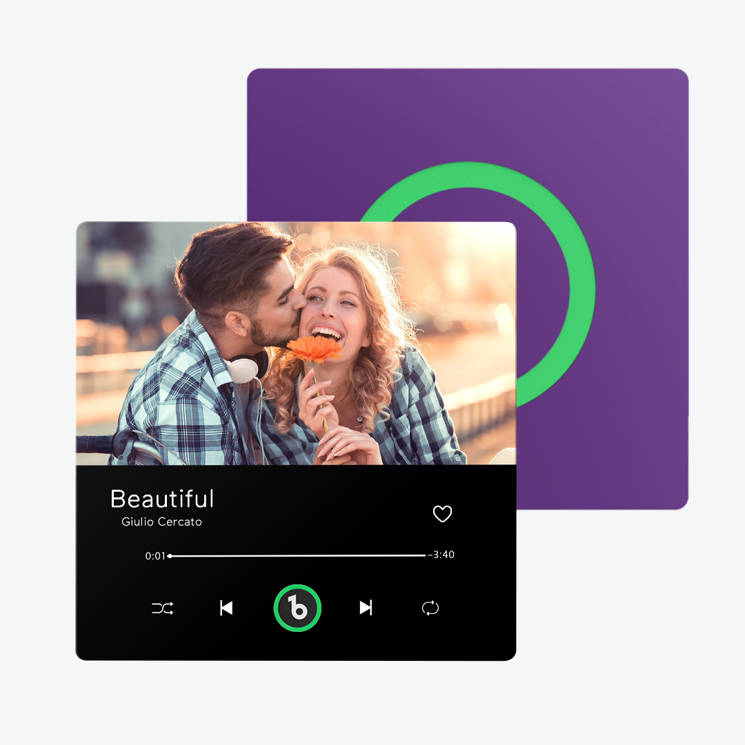 Personalisierter Musik- Und Foto-kühlschrankmagnet Fridgebeats Pro Unterstützt Bluetooth-konnektivität, Jubiläumsgeschenk Für Paare - Fridgebeatsde