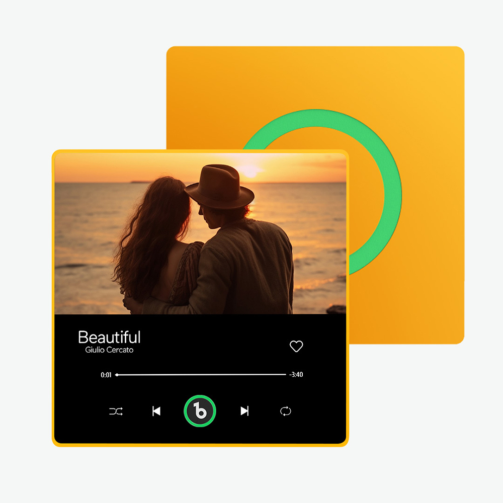 Personalisierter Musik- Und Foto-kühlschrankmagnet Fridgebeats Pro Unterstützt Bluetooth-konnektivität, Jubiläumsgeschenk Für Paare - Fridgebeatsde