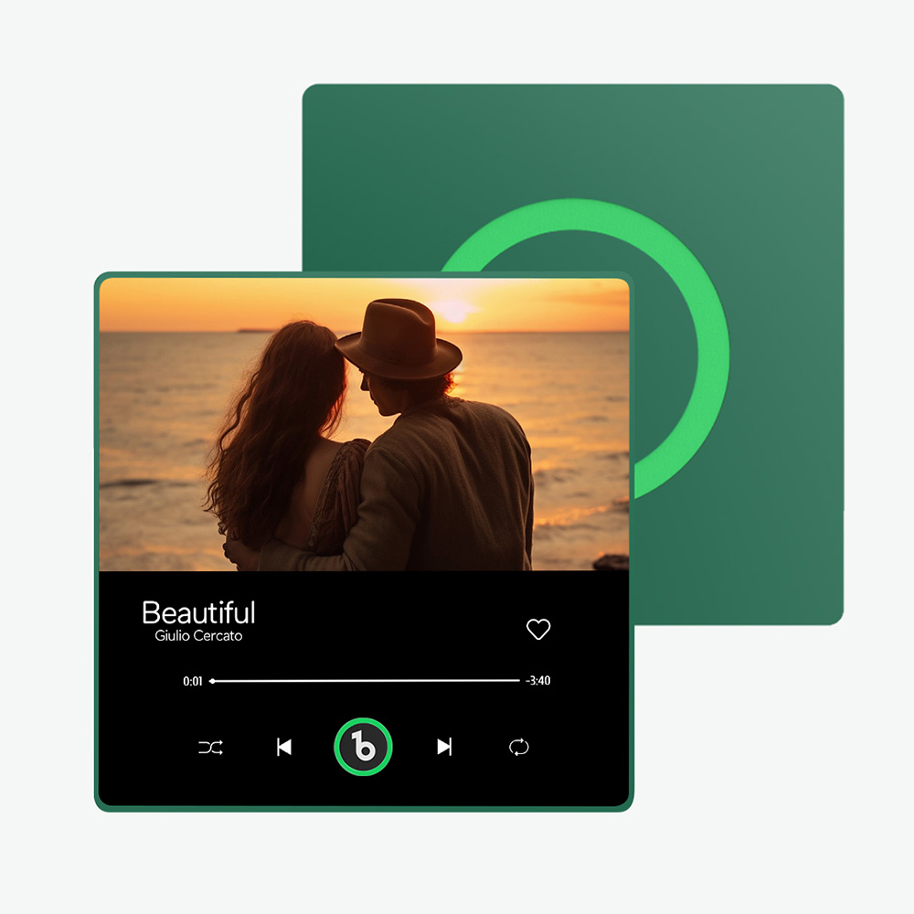 Personalisierter Musik- Und Foto-kühlschrankmagnet Fridgebeats Pro Unterstützt Bluetooth-konnektivität, Jubiläumsgeschenk Für Paare - Fridgebeatsde