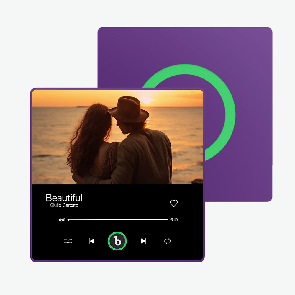 Personalisierter Musik- Und Foto-kühlschrankmagnet Fridgebeats Pro Unterstützt Bluetooth-konnektivität, Jubiläumsgeschenk Für Paare - Fridgebeatsde