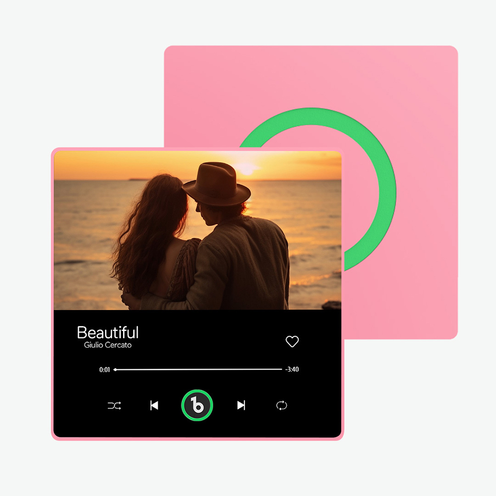 Personalisierter Musik- Und Foto-kühlschrankmagnet Fridgebeats Pro Unterstützt Bluetooth-konnektivität, Jubiläumsgeschenk Für Paare