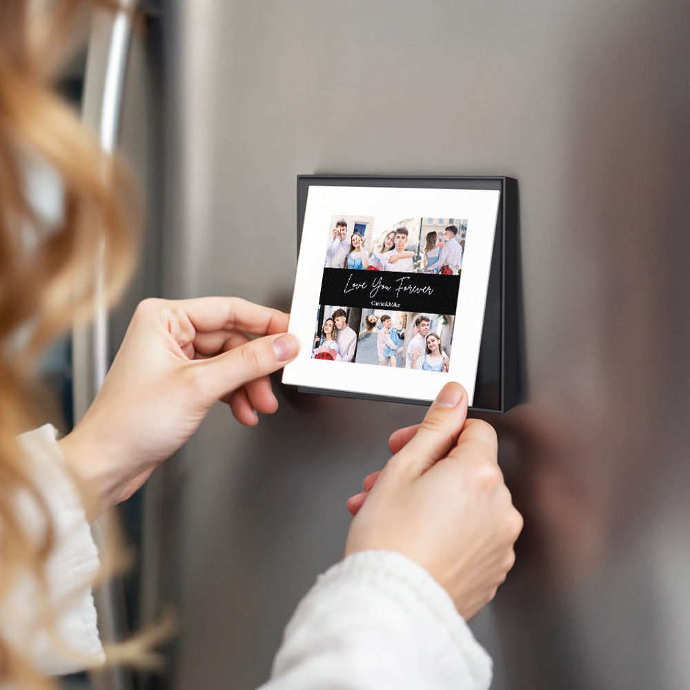 Mit Dem Individuellen Musik- Und Foto-kühlschrankmagnet Können 1–6 Rahmenbilder Und Lieder Individuell Gestaltet Werden - Fridgebeatsde