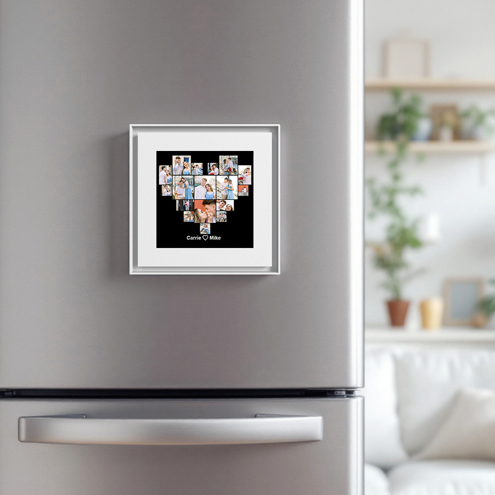 Benutzerdefinierte Musik & Foto Kühlschrank Magnet Können Anpassen 1-6 Rahmen Kunst Und Songs - Fridgebeatsde
