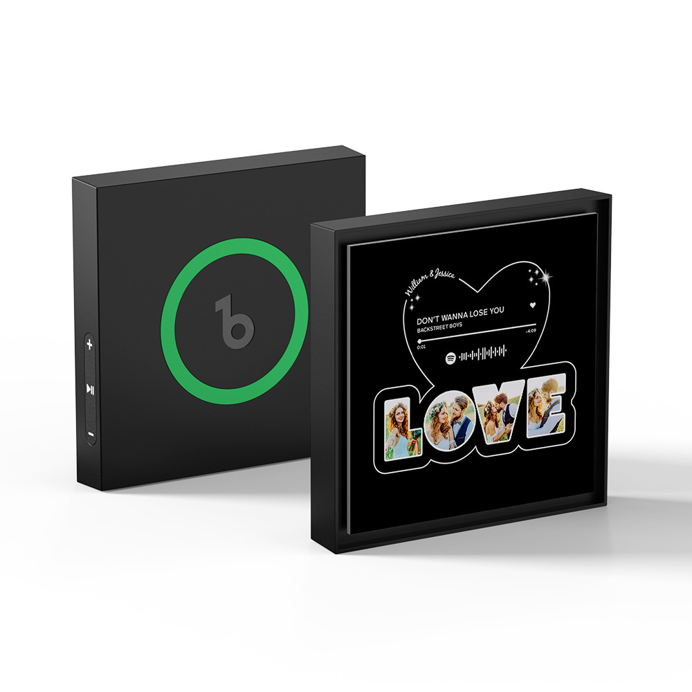 Benutzerdefinierte Musik & Foto Kühlschrank Magnet Können Anpassen 1-6 Rahmen Kunst Und Songs - Fridgebeatsde