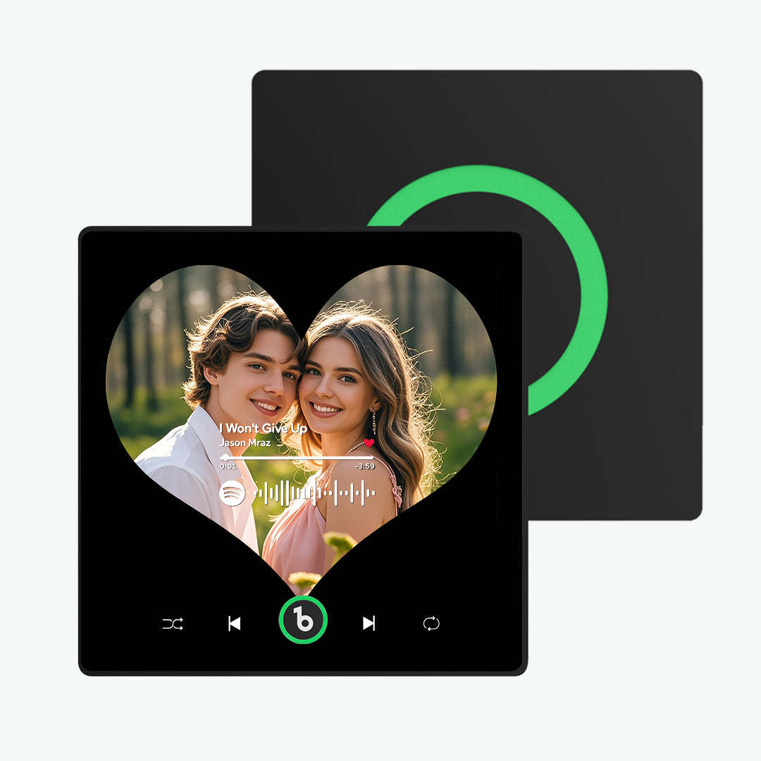 Personalisierter Musik-kühlschrankmagnet, Verbesserte Herzförmige Kühlschrankmagnete, Geschenke Für Paare - Fridgebeatsde