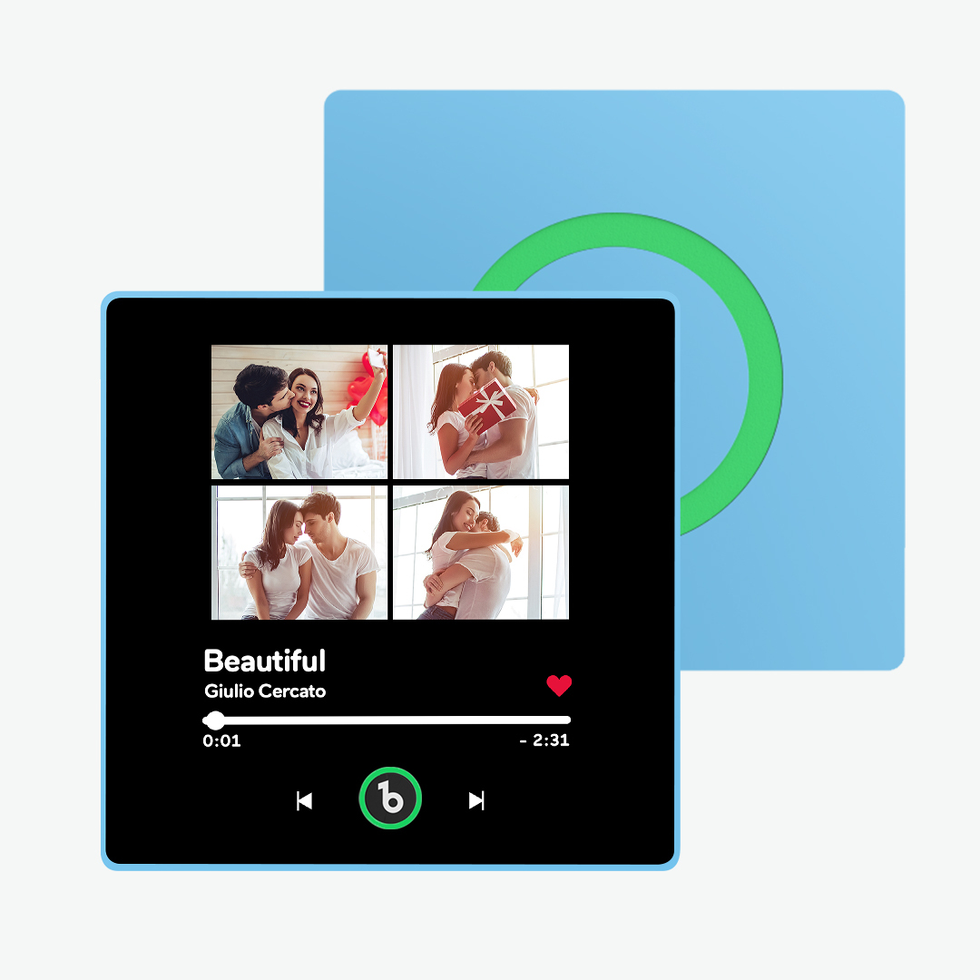 Benutzerdefinierter Musik- Und Foto-kühlschrankmagnet Unterstützt Bluetooth-konnektivität - Fridgebeatsde