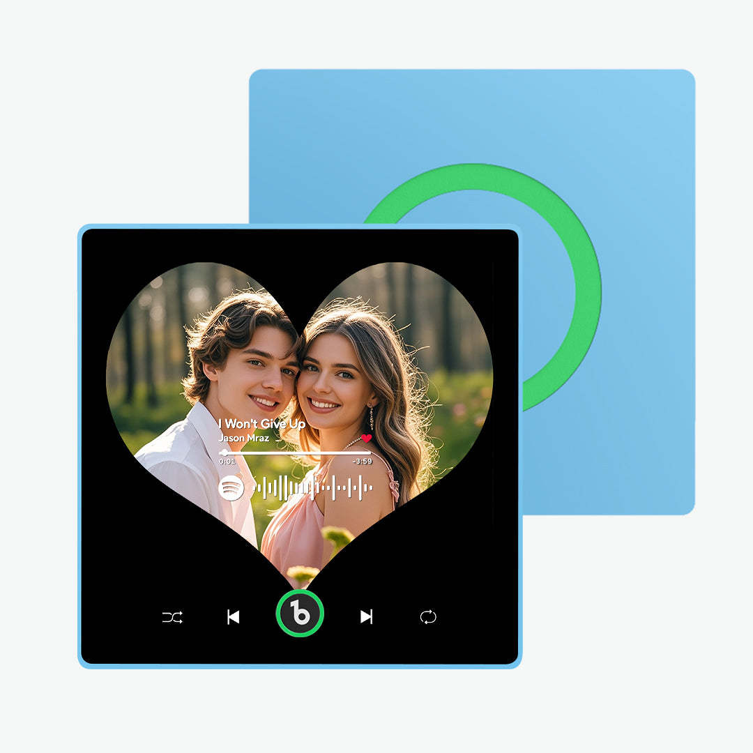 Personalisierter Musik-kühlschrankmagnet, Verbesserte Herzförmige Kühlschrankmagnete, Geschenke Für Paare - Fridgebeatsde