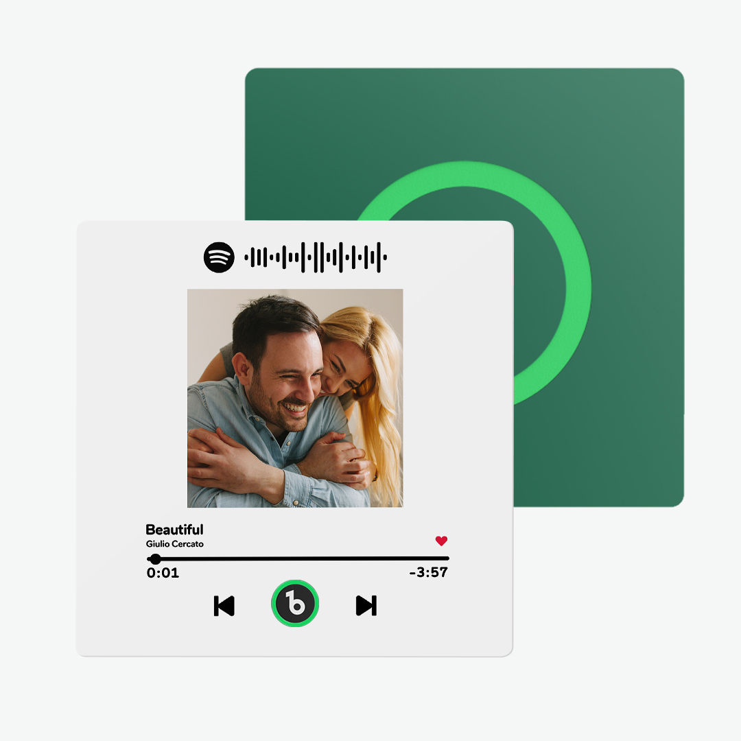 Benutzerdefinierter Spotify-kühlschrankmagnet Für Musik Und Fotos Unterstützt Bluetooth-konnektivität - Fridgebeatsde
