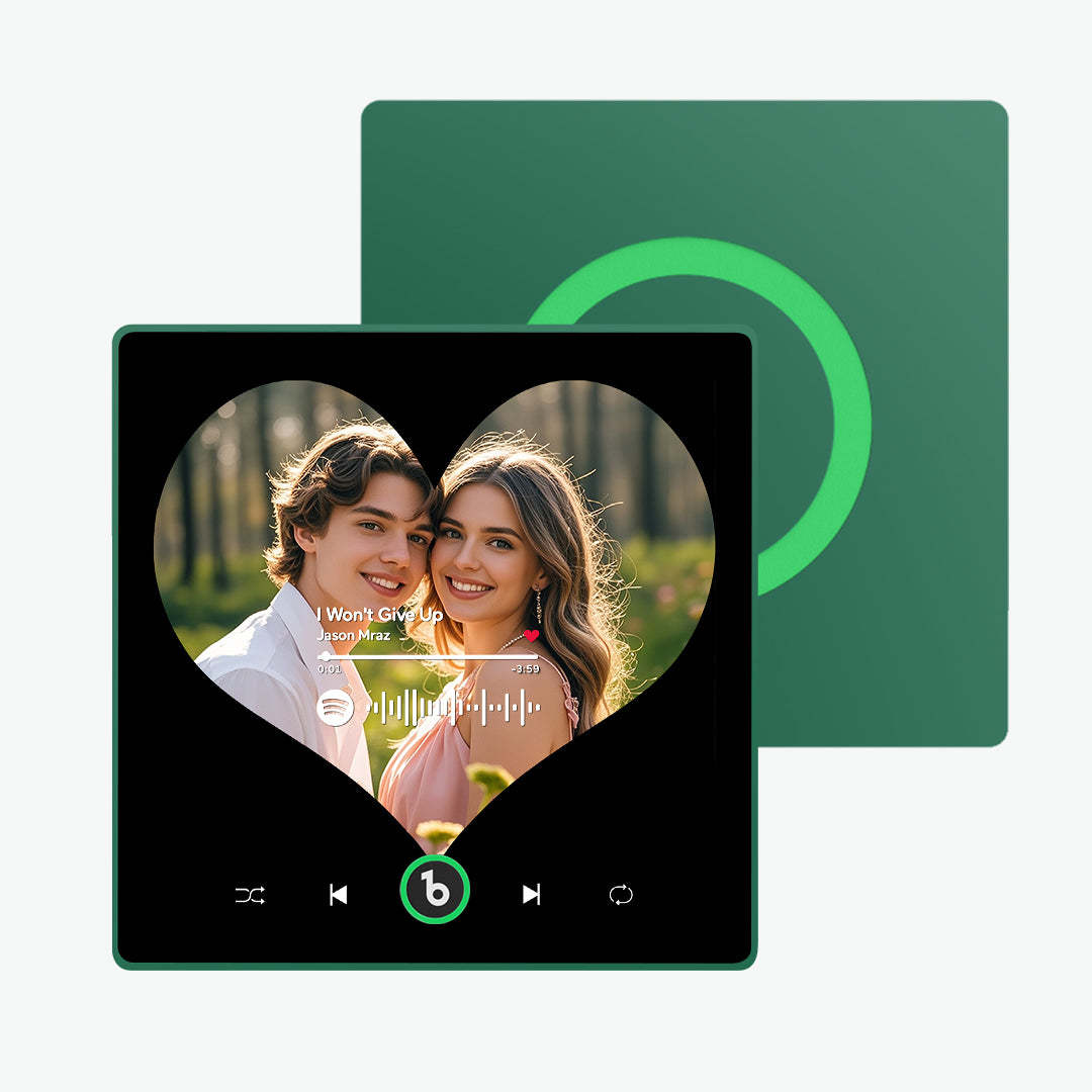 Personalisierter Musik-kühlschrankmagnet, Verbesserte Herzförmige Kühlschrankmagnete, Geschenke Für Paare - Fridgebeatsde