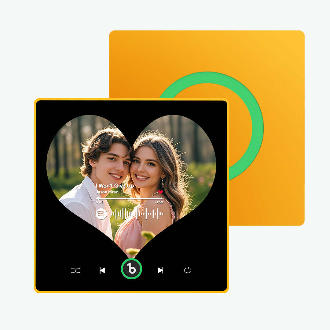 Personalisierter Musik-kühlschrankmagnet, Verbesserte Herzförmige Kühlschrankmagnete, Geschenke Für Paare - Fridgebeatsde
