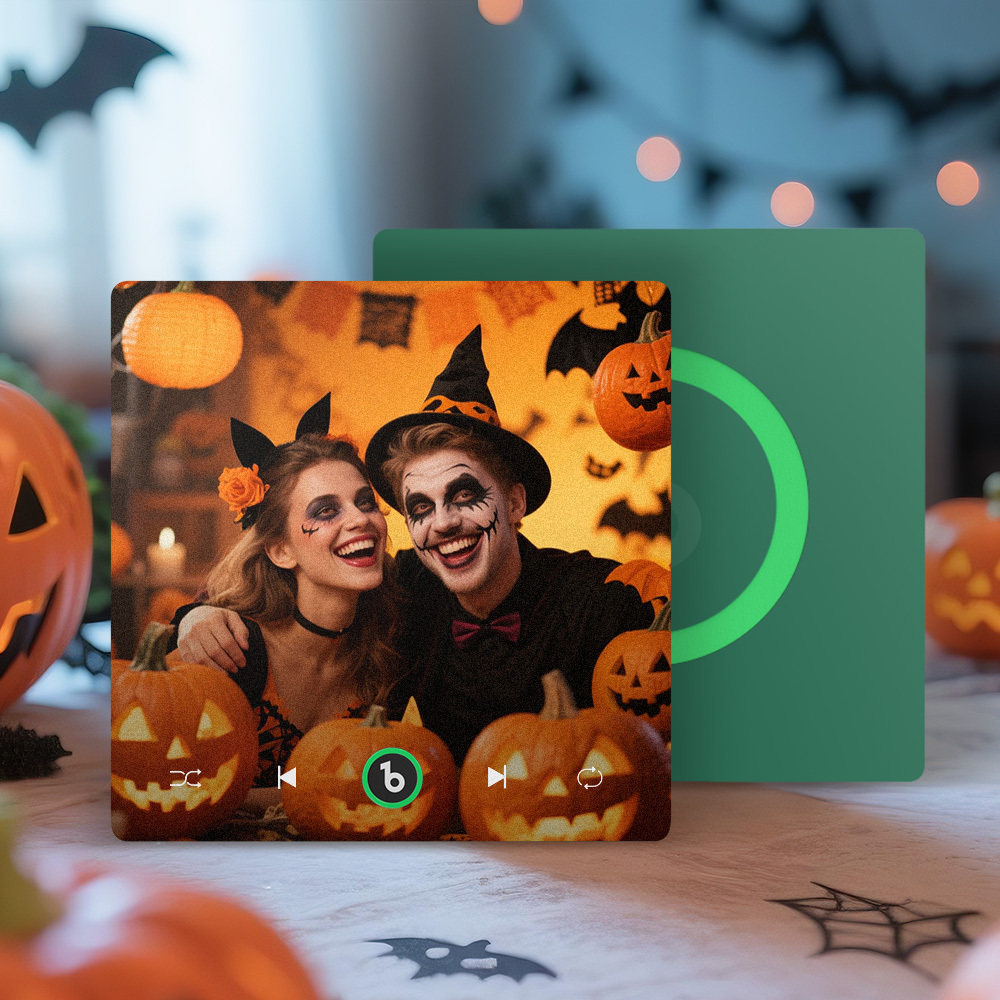 Personalisierter Kühlschrankmagnet Mit Musik Und Foto, Unterstützt Bluetooth-konnektivität, Personalisierter Kühlschrankmagnet Mit Musik, Geschenk Für Paare, Singender Kühlschrankmagnet, Halloween-geschenk Für Ihn - Fridgebeatsde