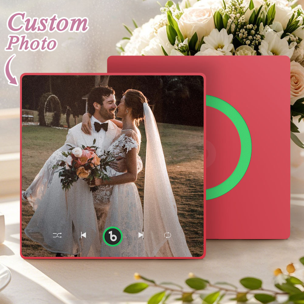 Personalisierter Kühlschrankmagnet Mit Musik Und Foto, Unterstützt Bluetooth-konnektivität, Personalisierter Kühlschrankmagnet Mit Musik, Geschenk Für Paare, Singender Kühlschrankmagnet, Hochzeitsgeschenk Für Ihn - Fridgebeatsde