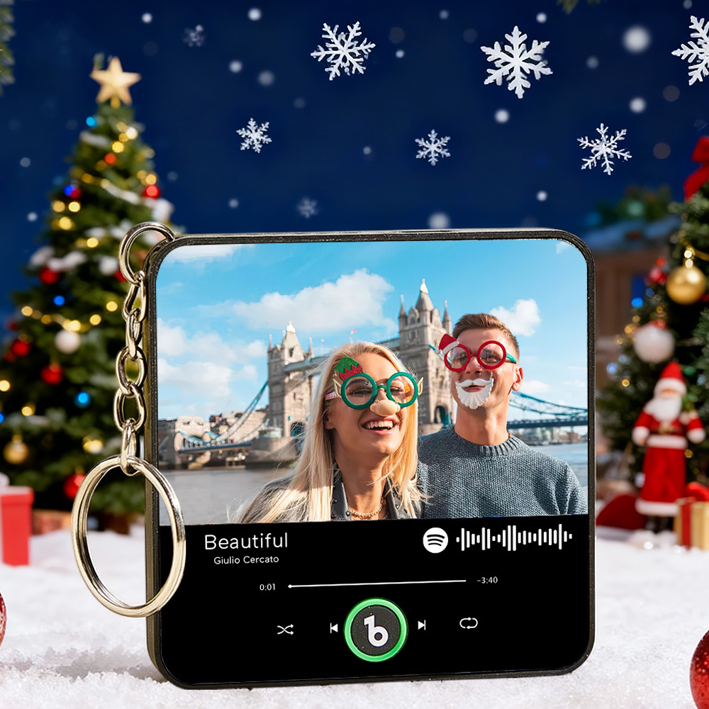 Personalisierter Song Mini Kühlschrankmagnet Schlüsselanhänger Benutzerdefinierter Musik Kühlschrankmagnet Spotify Album Mini Kühlschrankmagnet Schlüsselanhänger Weihnachtsgeschenke Für Ihn - Fridgebeatsde