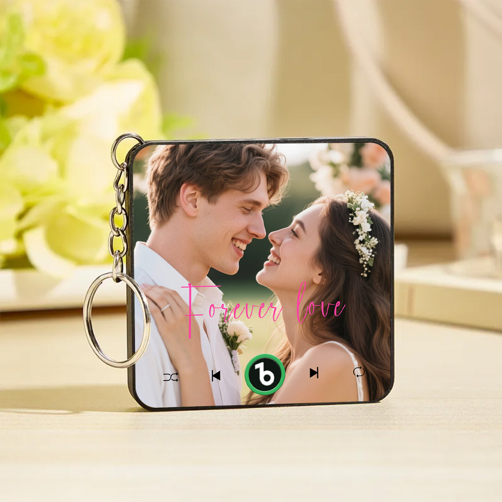 Personalisiertes Musikgeschenk, Mini-kühlschrankmagnet, Schlüsselanhänger, Personalisierte Foto-spieluhr, Lied Spielen, Valentinstagsgeschenk Für Sie, Foto-musik-magnet, Schlüsselanhänger, Jahrestagsgeschenke Für Paare - Fridgebeatsde
