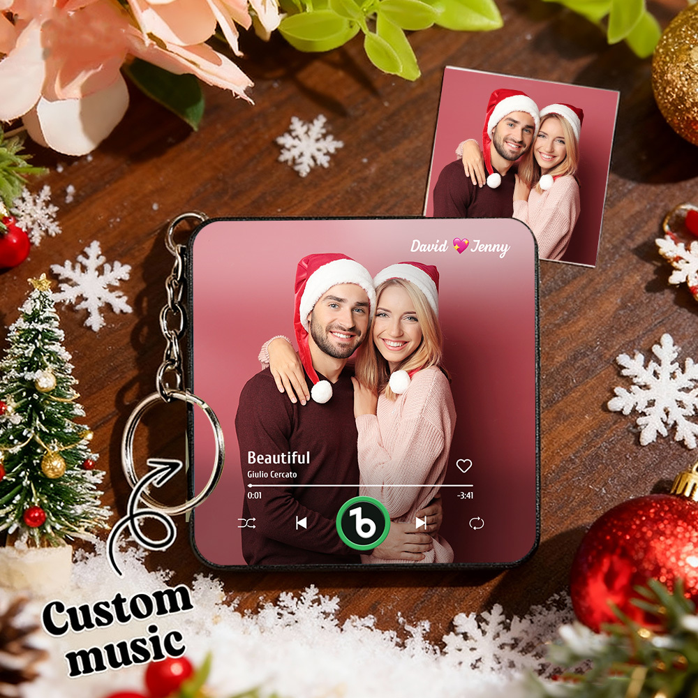 Benutzerdefinierter Mini-musik-kühlschrankmagnet-schlüsselanhänger. Benutzerdefinierter Mini-album-kühlschrankmagnet-schlüsselanhänger. Musik-wandfotoaufkleber. Songmagnete, Die Musik Abspielen Können. Weihnachtsgeschenke - Fridgebeatsde