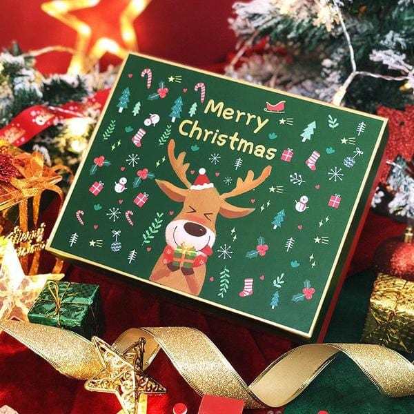 23 Cm X 18 Cm X 7 Cm Große Weihnachtsgeschenkbox Mit Deckel Zum Verpacken Von Geschenken - Fridgebeatsde