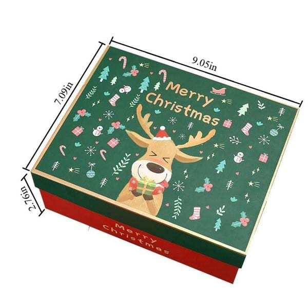 23 Cm X 18 Cm X 7 Cm Große Weihnachtsgeschenkbox Mit Deckel Zum Verpacken Von Geschenken - Fridgebeatsde