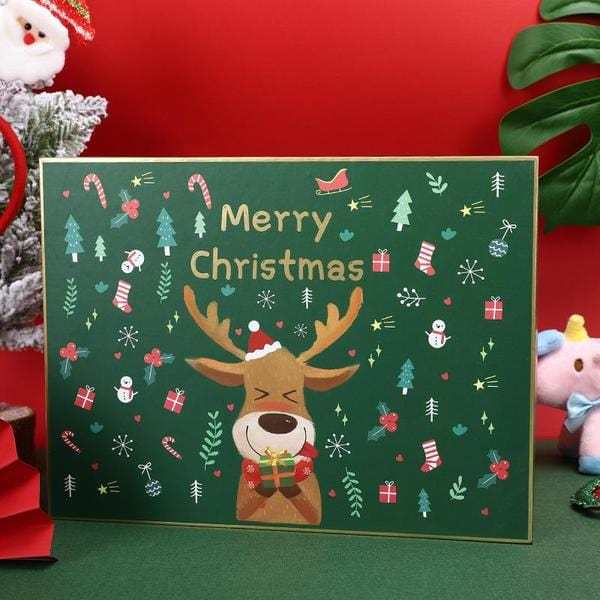 23 Cm X 18 Cm X 7 Cm Große Weihnachtsgeschenkbox Mit Deckel Zum Verpacken Von Geschenken - Fridgebeatsde