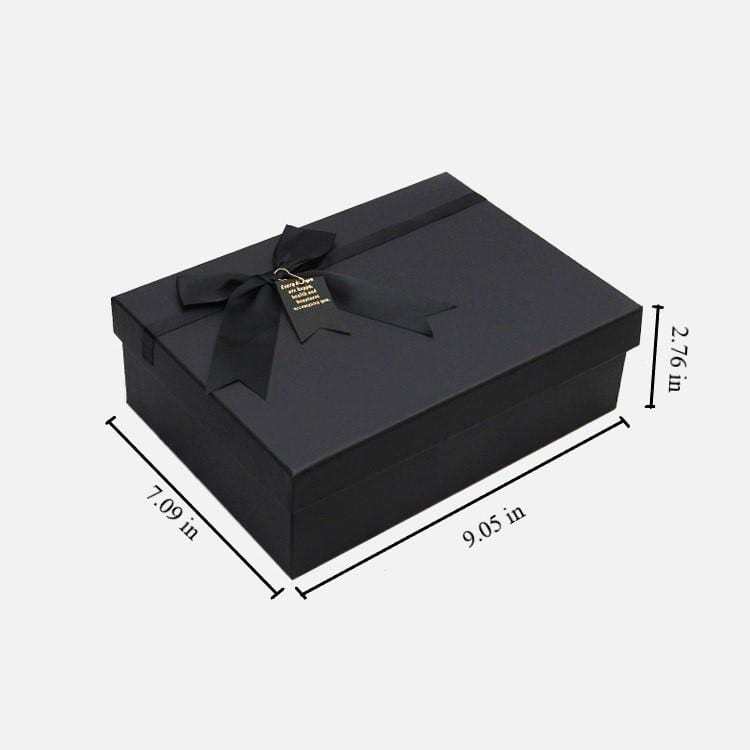 23 Cm X 18 Cm X 7 Cm, Elegante Schwarze Geschenkbox Mit Deckel - Fridgebeatsde