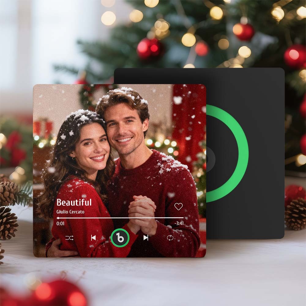 Benutzerdefinierter Kühlschrankmagnet Mit Musikfoto, Personalisierter Kühlschrankmagnet Mit Foto Und Musik, Der Musik Ohne Mobiltelefon Abspielen Kann, Unterstützt Bluetooth-konnektivität, Weihnachtsgeschenk Für Sie - Fridgebeatsde