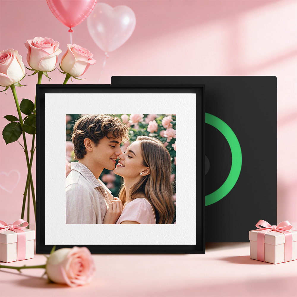 Personalisierter Kühlschrankmagnet Mit Musik Und Foto – 1–6 Bilderrahmen Und Lieder Individuell Gestaltbar – Personalisiertes Foto Mit Musikfunktion – Valentinstagsgeschenk Für Ihn - Fridgebeatsde