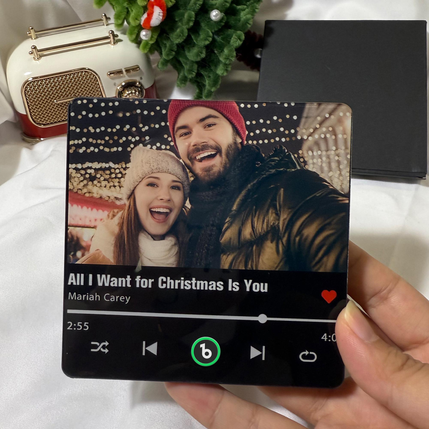 Personalisierter Kühlschrankmagnet Mit Foto Und Musik, Abspielbares Lied, Erinnerungsgeschenk, Weihnachtsgeschenk Für Den/die Liebste/n - Fridgebeatsde