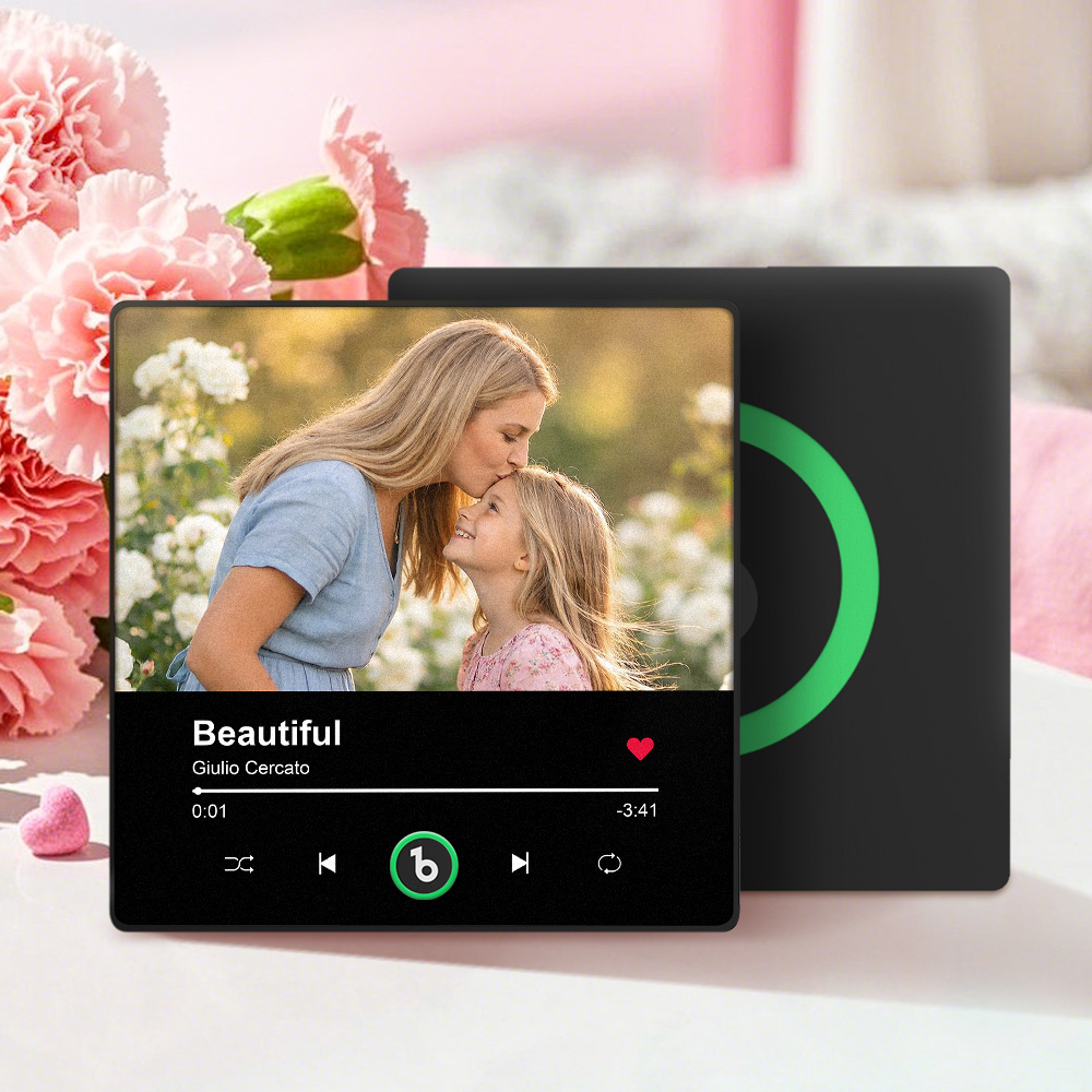 Personalized Photo Music Fridge Magnet Playable Song Keepsake Gift Mother's Day Gifts