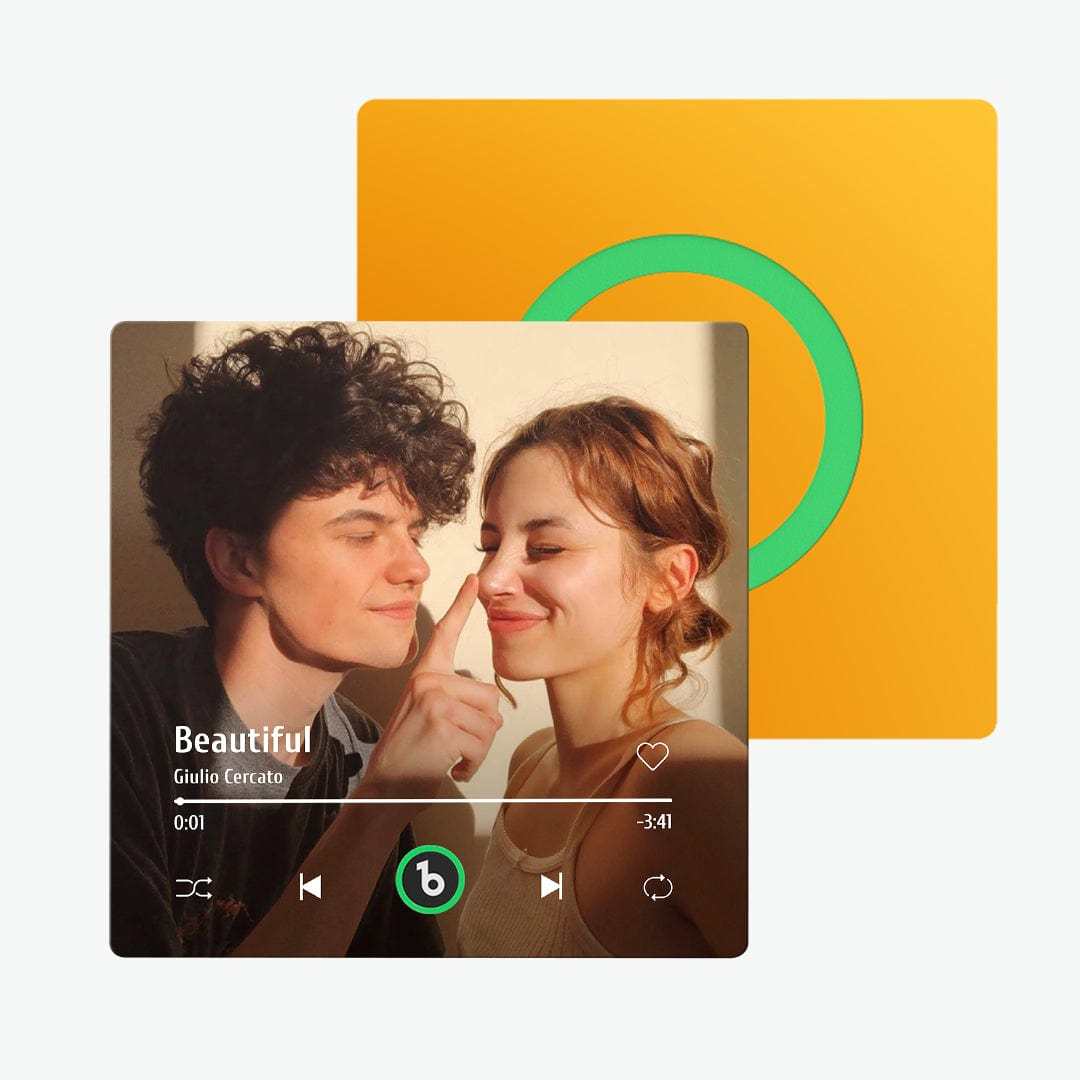 Custom Music Fridge Magnet and Photo Colorful Album Fridge Magnet Music Wall Photo Sticker That Can Be Played - GiftLab