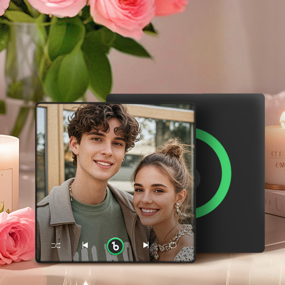 Personalized Music Fridge Magnet Colorful Frame New 4.0 Upgrade Album Fridge Magnet Can Play Songs Gift for Couple Can Upload Your Music - Fridgebeatsau