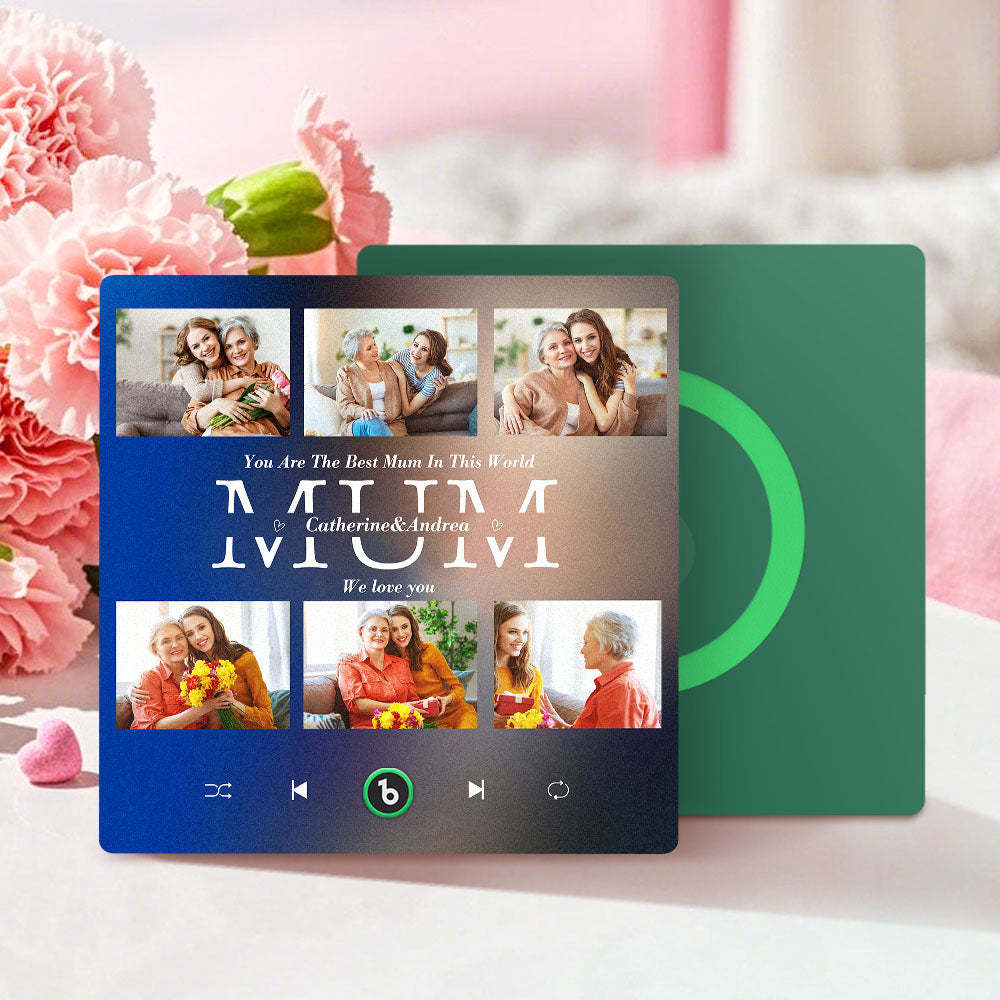 Personalised Fridge Magnets That Plays Music with 6 Photos Mother's Day Gifts for Mum - Fridgebeatsau