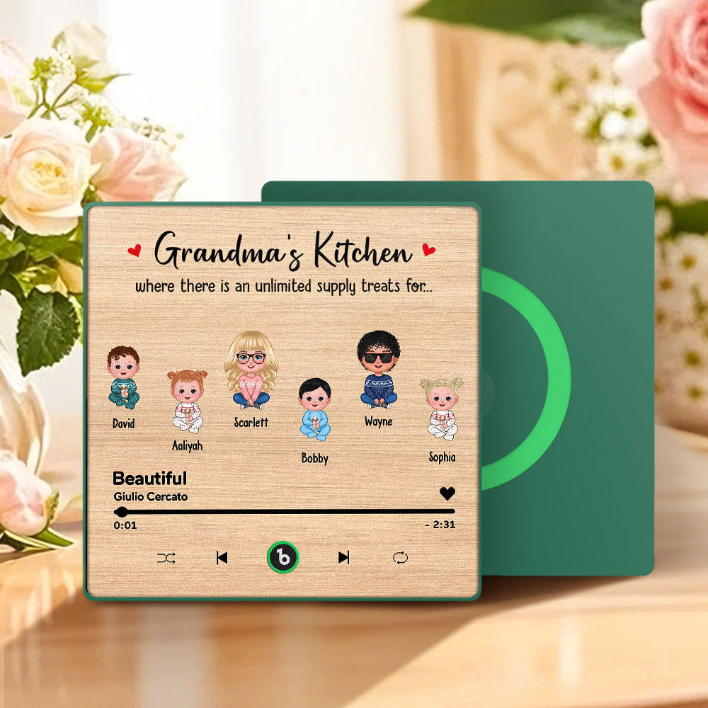 Custom Music Fridge Magnet Mother's Day Music Wall Photo Sticker That Plays Music Without Cell Phone Multiple Styles - Fridgebeatsau