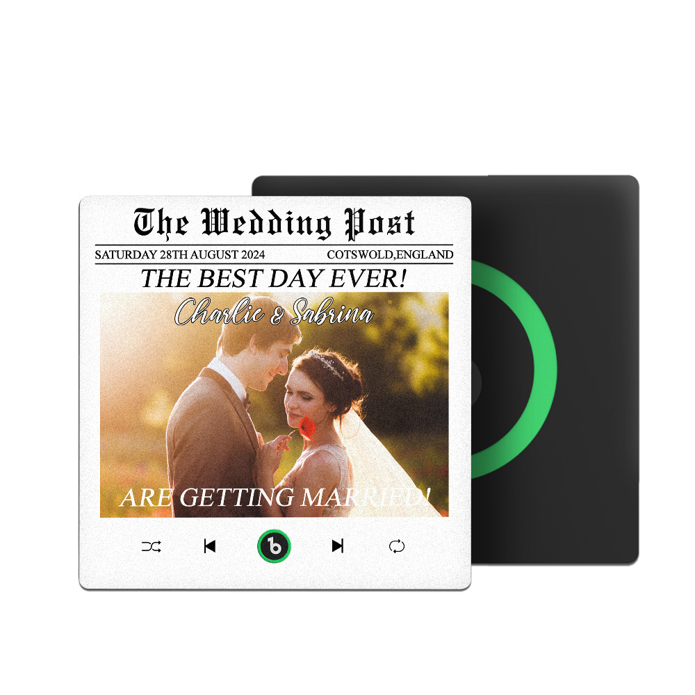 Custom Music Fridge Magnets Wedding Post Colorful Frame Album Fridge Magnet Can Play Songs Wedding Gifts Anniversary Gifts