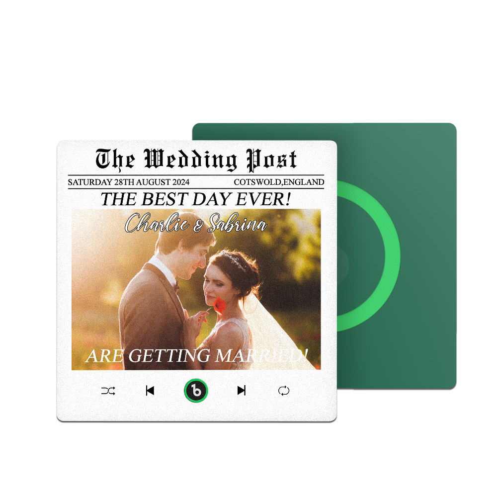 Custom Music Fridge Magnets Wedding Post Colorful Frame Album Fridge Magnet Can Play Songs Wedding Gifts Anniversary Gifts - Fridgebeatsau