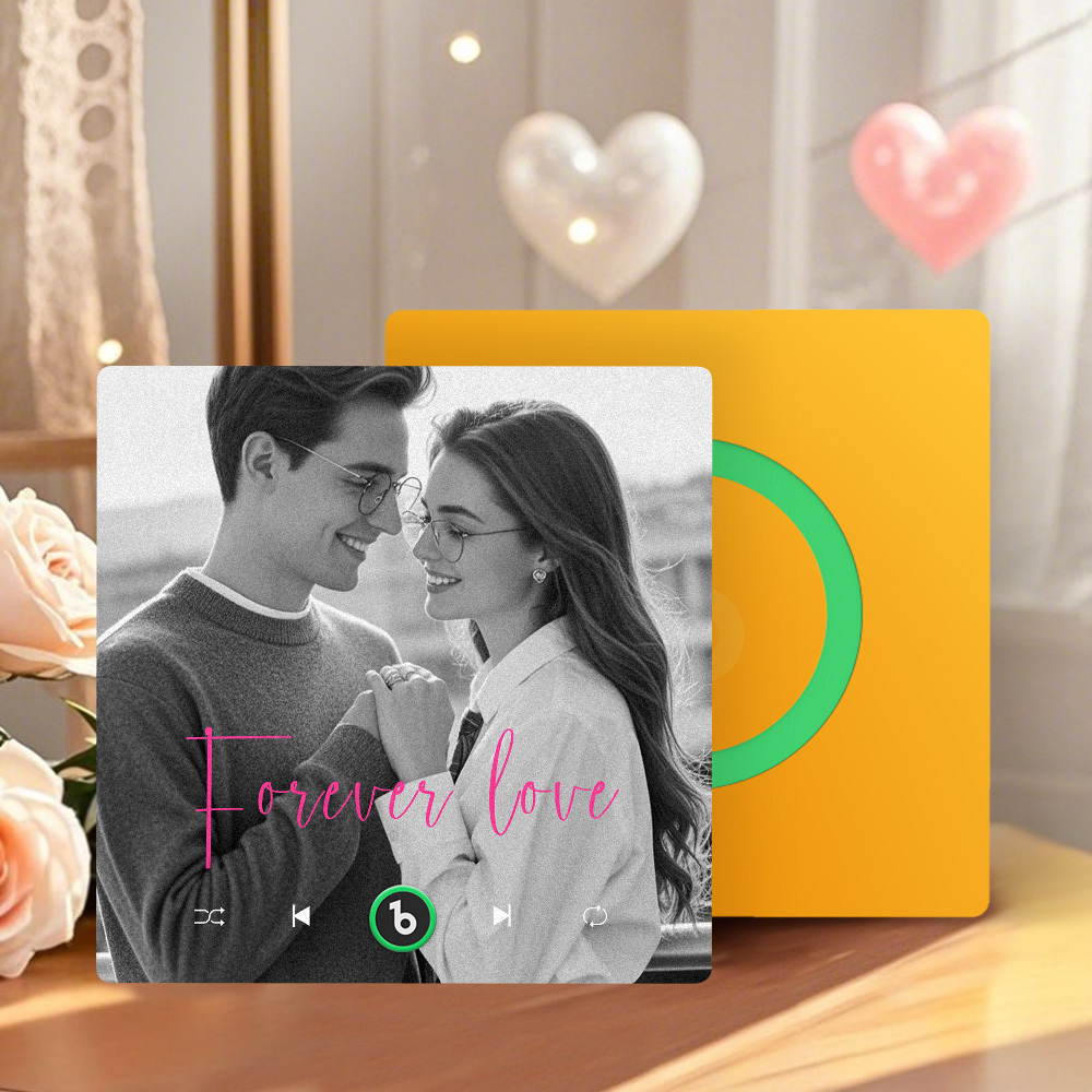 Custom Music Fridge Magnet Gifts for Her Him, Personalized Photo Gifts for Boyfriend Girlfriend Husband Wife, Unique Gift for Anniversary Birthday - Fridgebeatsau