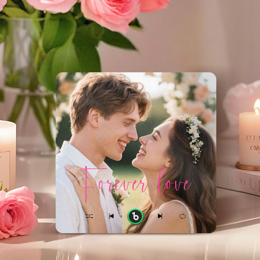 Custom Music Fridge Magnet Gifts for Her Him, Personalized Photo Gifts for Boyfriend Girlfriend Husband Wife, Unique Gift for Anniversary Birthday