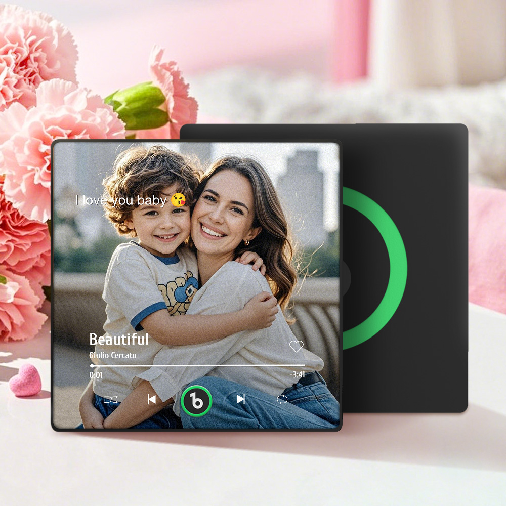 Custom Music Gift Fridge Magnet Custom Photo Music Box Music Box Play Song Photo Music Magnet Mother's Day Gift