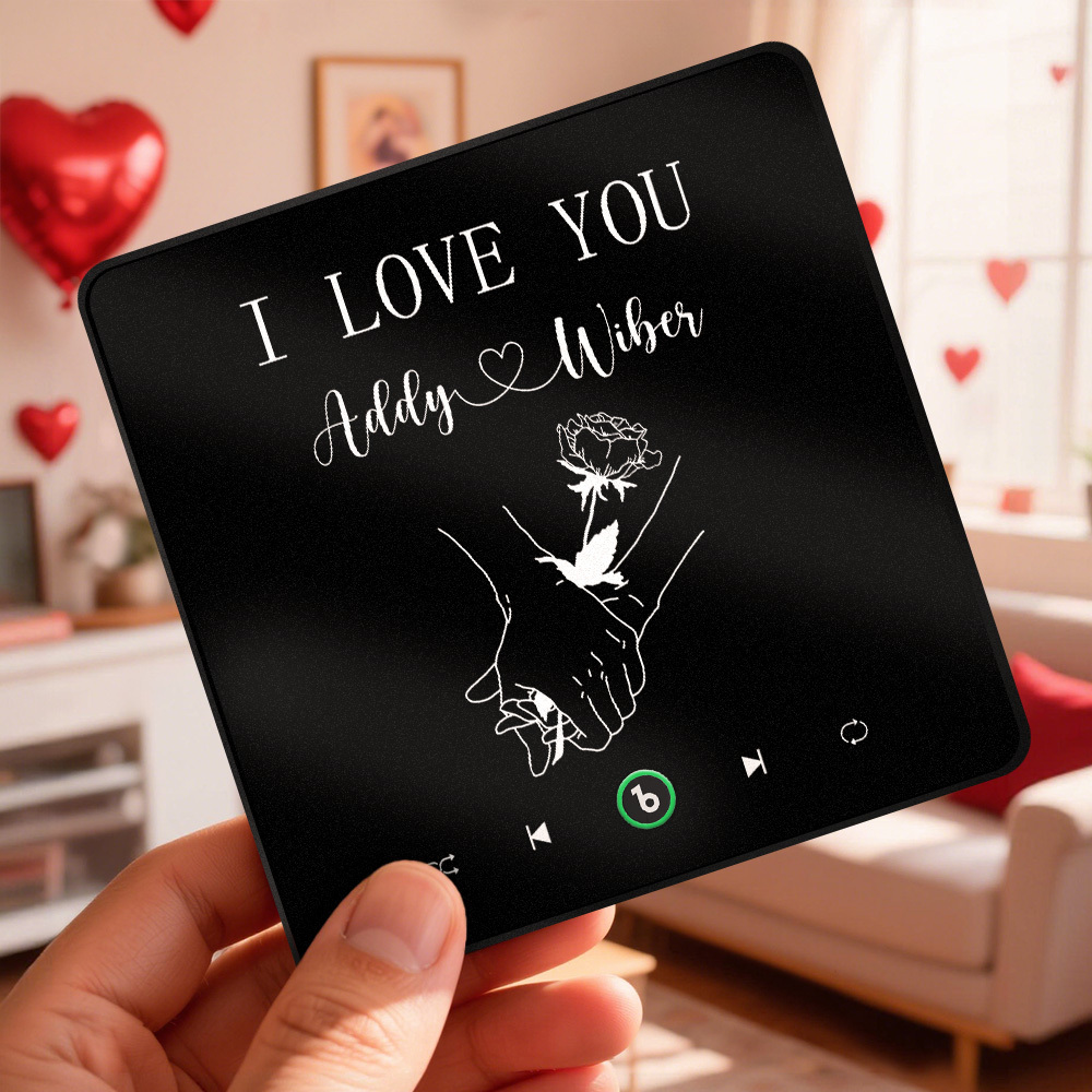 Personalized Song Fridge Magnet Custom I LOVE YOU Fridge Magnet With Music Valentine's Day Gift Anniversary Gift For Couple - Fridgebeatsau