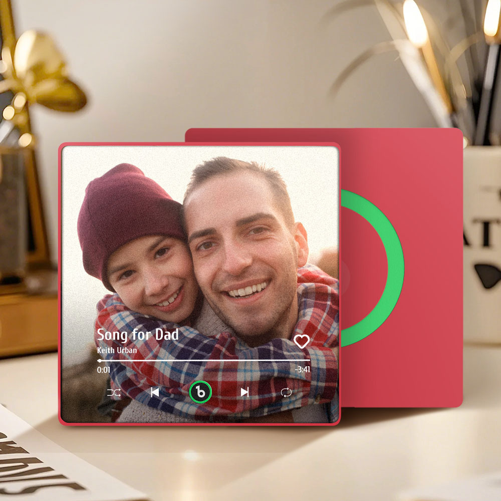 Custom Music And Photo Fridge Magnet FridgeBeats Pro Supports Bluetooth Connectivity Gift for Father - Fridgebeatsau