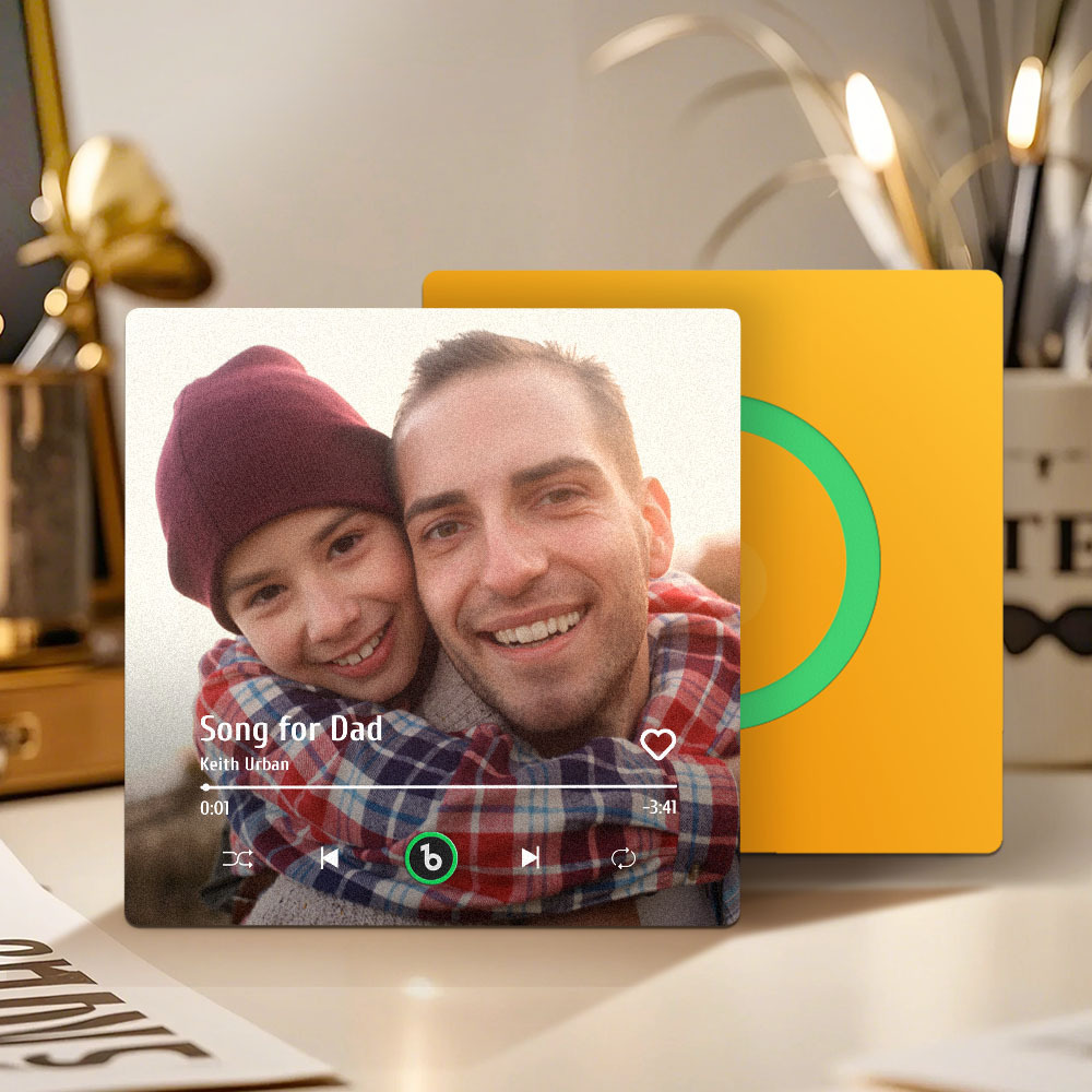 Custom Music And Photo Fridge Magnet FridgeBeats Pro Supports Bluetooth Connectivity Gift for Father - Fridgebeatsau