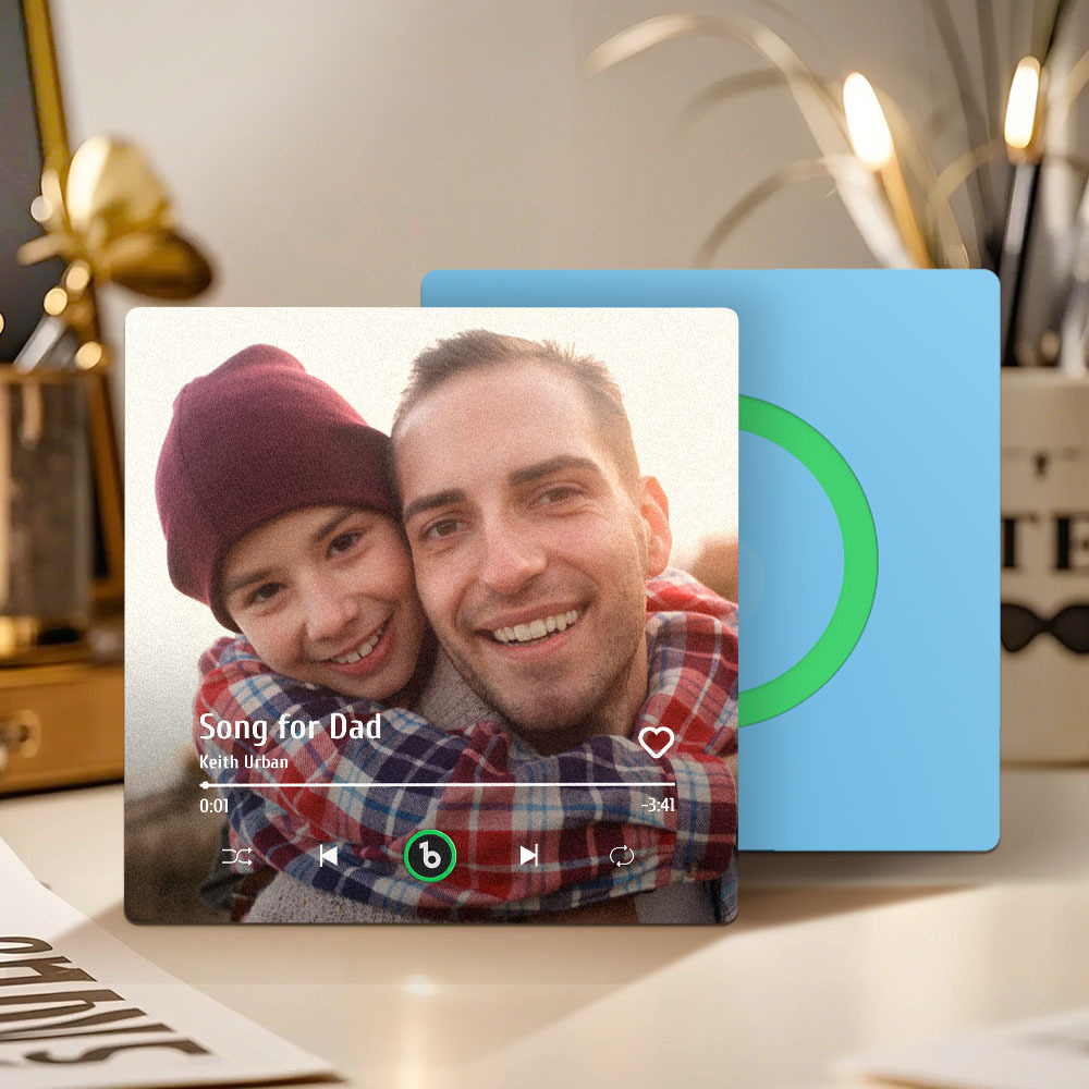 Custom Music And Photo Fridge Magnet FridgeBeats Pro Supports Bluetooth Connectivity Gift for Father - Fridgebeatsau