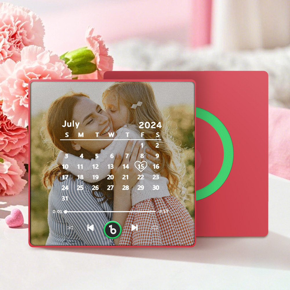 Custom Music Fridge Magnet Personalized Song Fridge Magnet That Can Play Music Halloween Magnet Supports Bluetooth Connectivity Calendar Mother's Day Gift - Fridgebeatsau