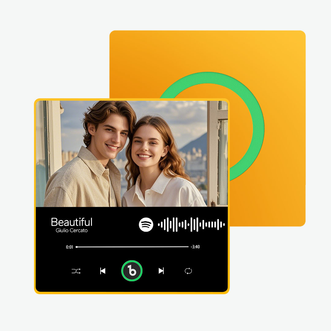 Custom Music & Photo Fridge Magnet FridgeBeats Pro Supports Bluetooth Connectivity