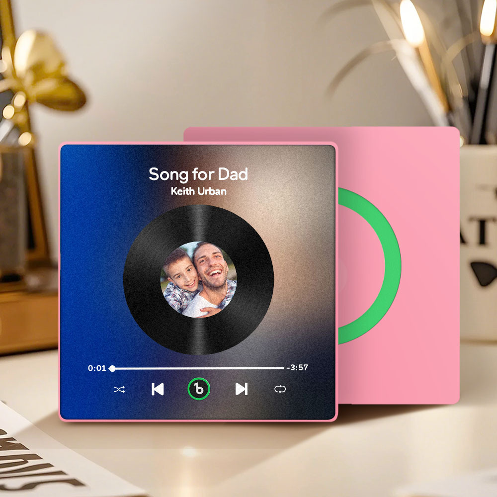 Custom Music & Photo Fridge Magnet FridgeBeats Pro Supports Bluetooth Connectivity Gift for Father - Fridgebeatsau