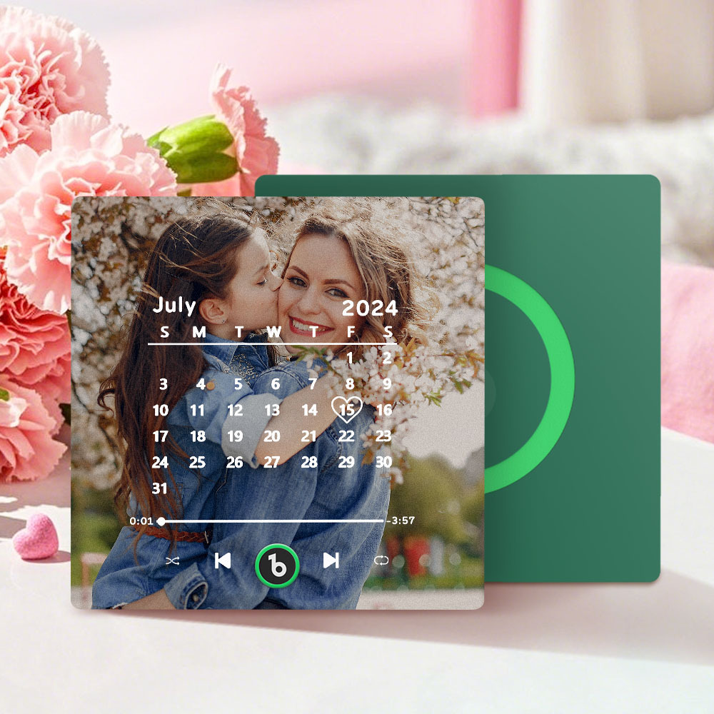 Custom Music Fridge Magnet Personalized Song Fridge Magnet That Can Play Music Halloween Magnet Supports Bluetooth Connectivity Calendar Mother's Day Gift - Fridgebeatsau