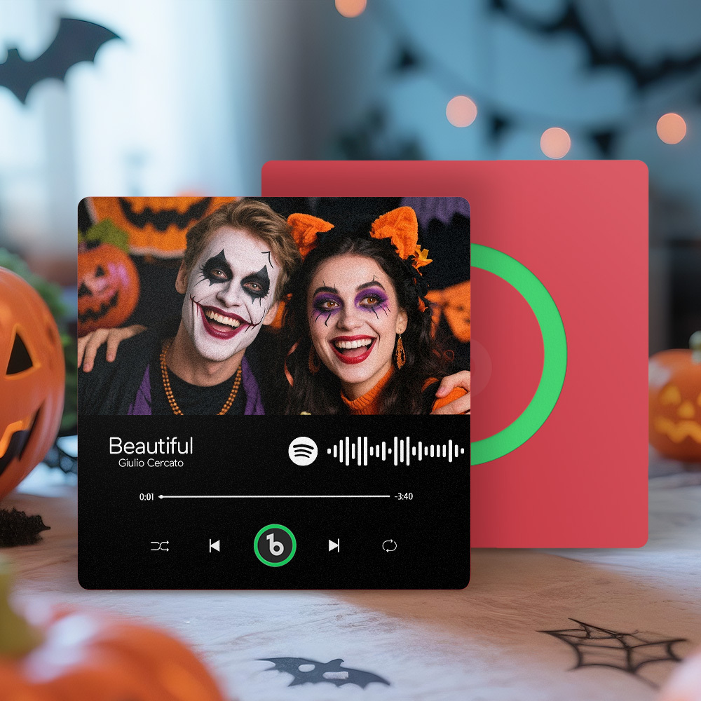 Custom Music And Photo Fridge Magnet Personalized Song Magnets That Can Play Music FridgeBeats Pro Supports Bluetooth Connectivity Halloween Gifts for Couple - Fridgebeatsau