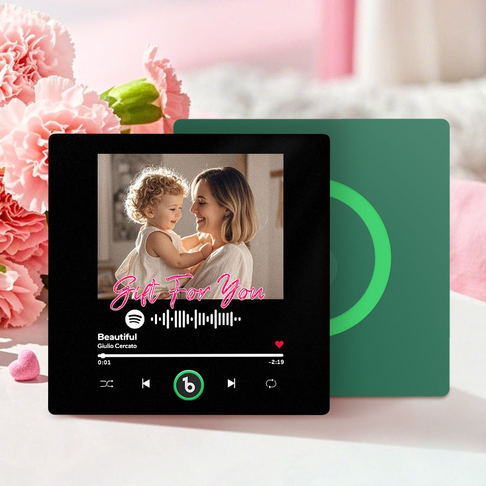 Personalised Musical Fridge Magnet with Scannable Music Code Mother's Day Gifts - Fridgebeatsau