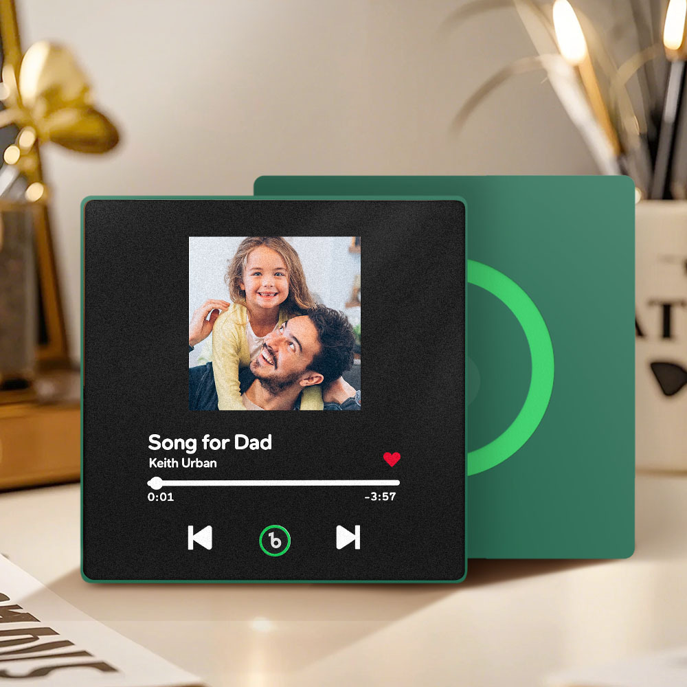 Custom Music & Photo Fridge Magnet Supports Bluetooth Connectivity Father's Day Gifts with Photo - Fridgebeatsau
