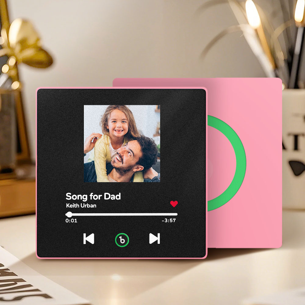 Custom Music & Photo Fridge Magnet Supports Bluetooth Connectivity Father's Day Gifts with Photo - Fridgebeatsau